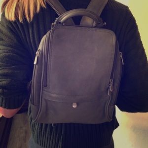 Le Donne grey leather Backpack